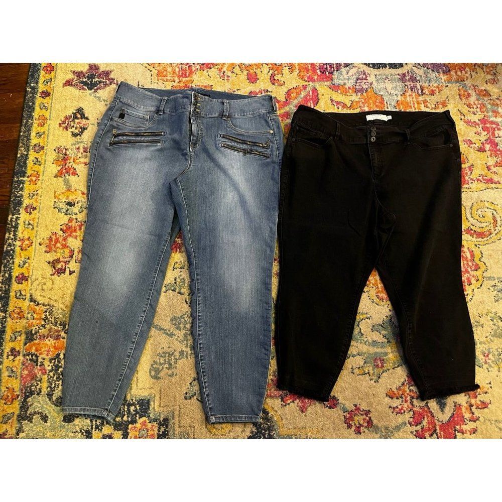 Torrid size 24 lot of 2 pairs jeans jeggings
